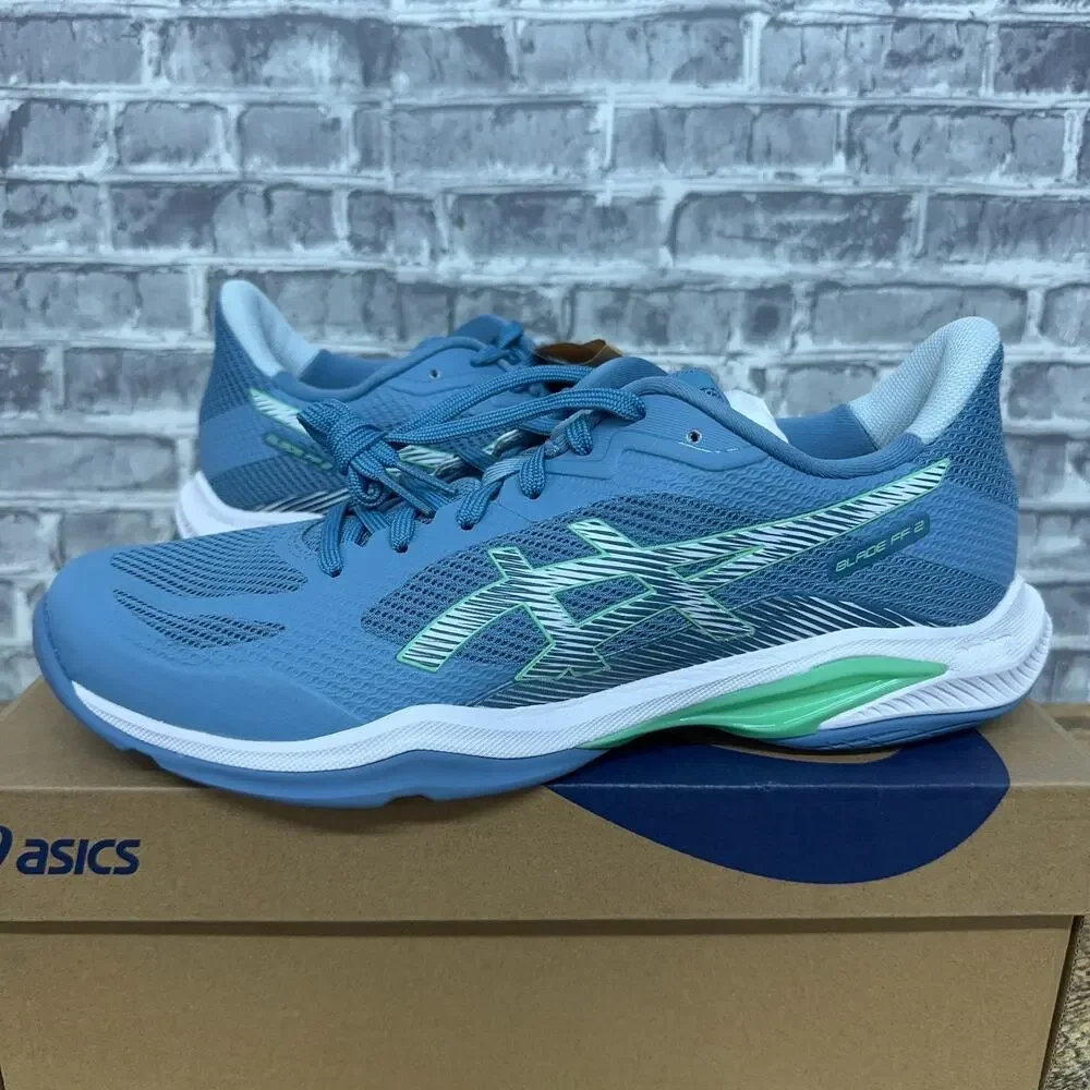 Asics Blade FF 2 Saba Blue White Tennis Pickleball Court Shoes Mens Size 10.5